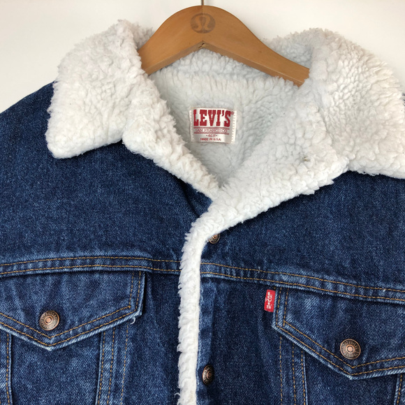Levi's Trucker Sherpa Lined Denim Jean Jacket - Picture 2 of 8